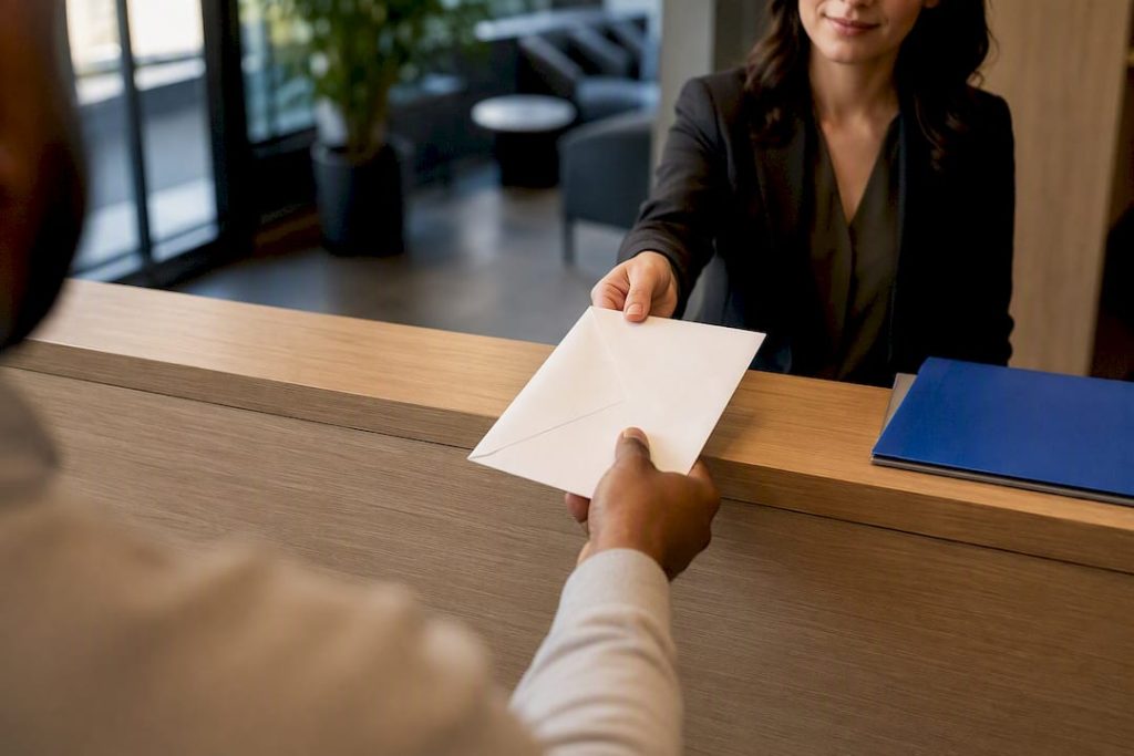 Employee submitting a written leave request