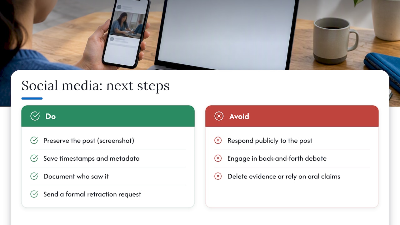 How Social Media Changes Workplace Defamation Claims — overview diagram