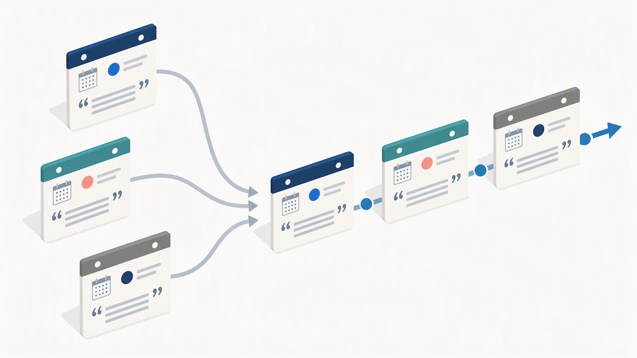 Chronological workplace documentation evidence trail