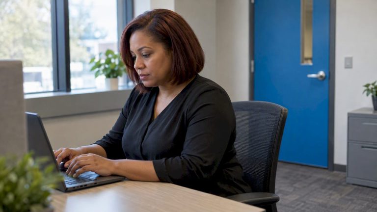 Employee writing a workplace harassment report